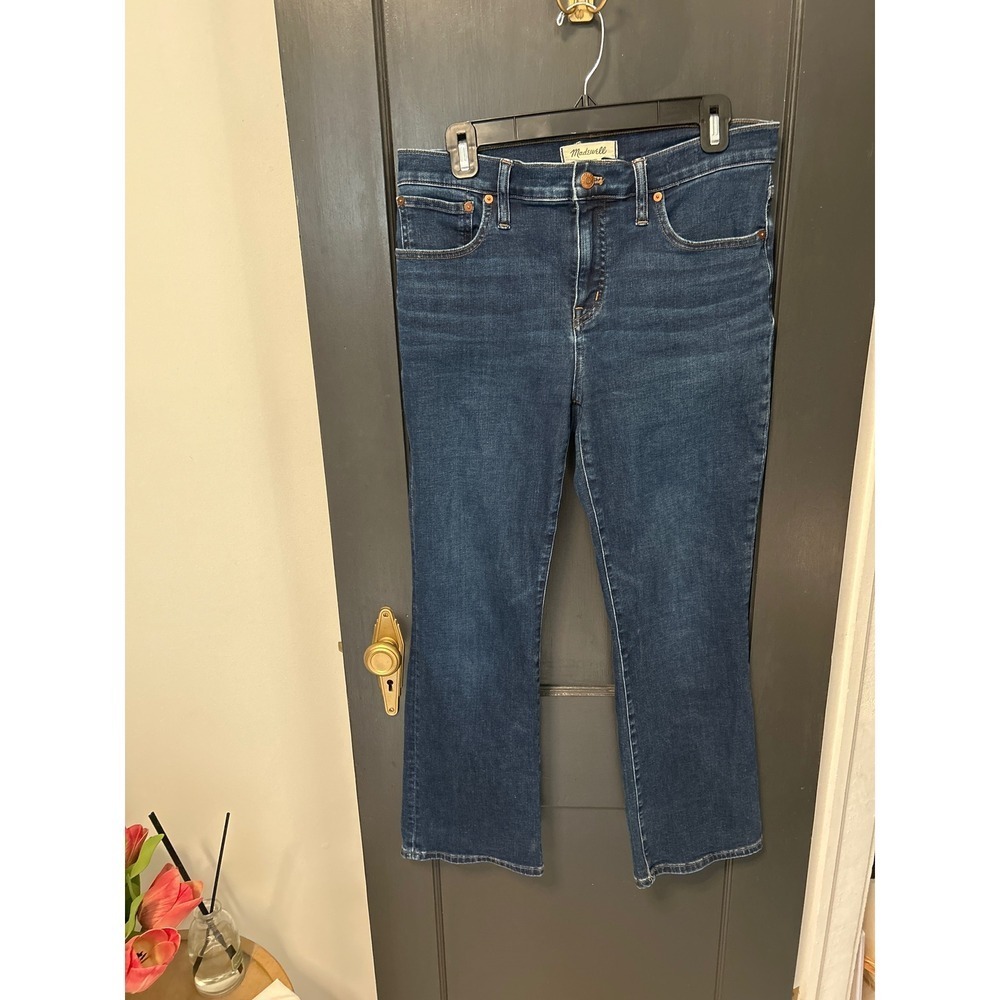 Madewell Denim Bootcut Jeans Dark Wash Comfort Stretch Womens Size
